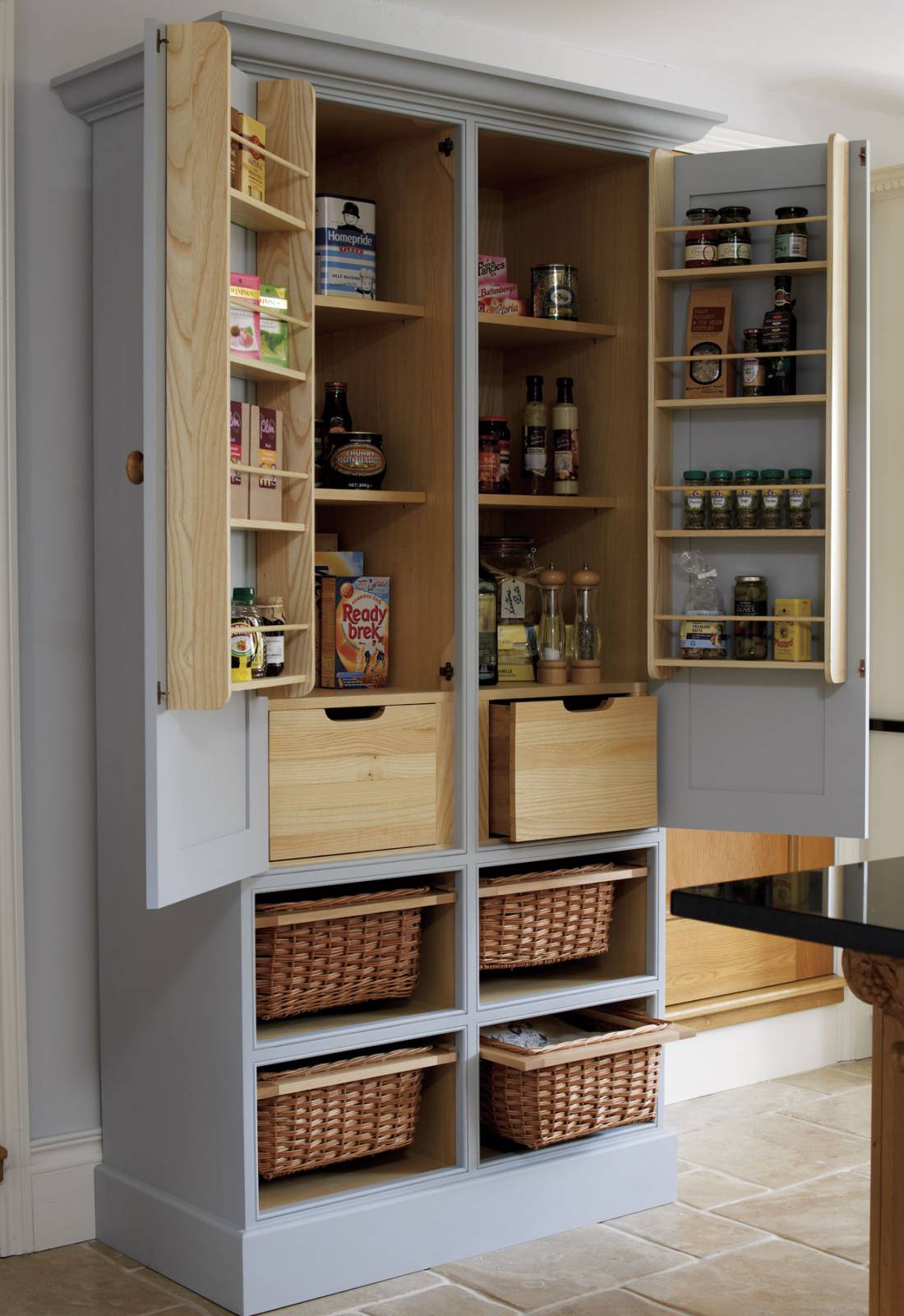 24 Beautiful And Functional Free Standing Kitchen Larder Units That Make Your Cooking Simple