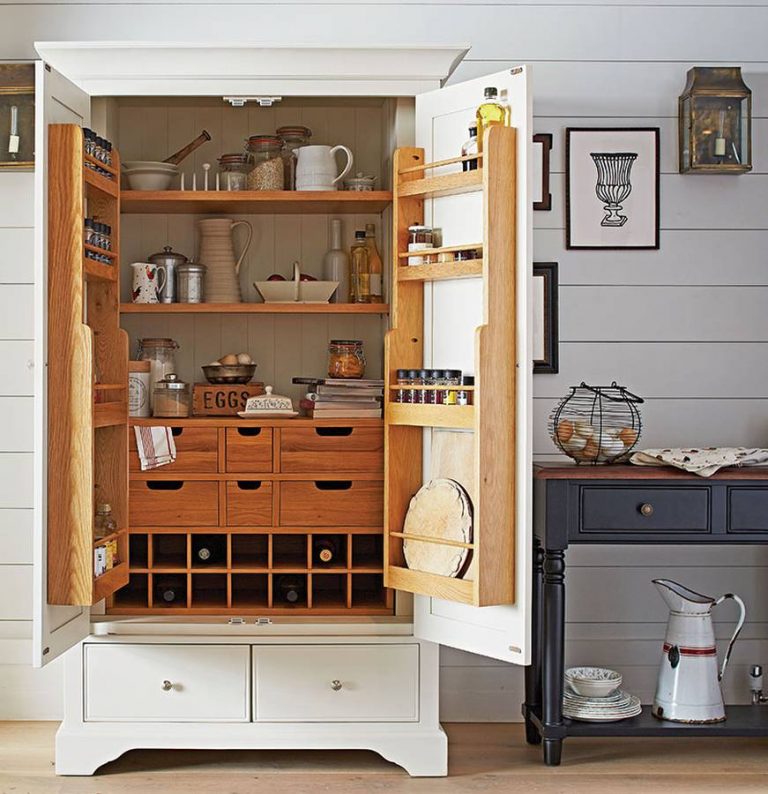 24 Beautiful And Functional Free Standing Kitchen Larder Units That ...