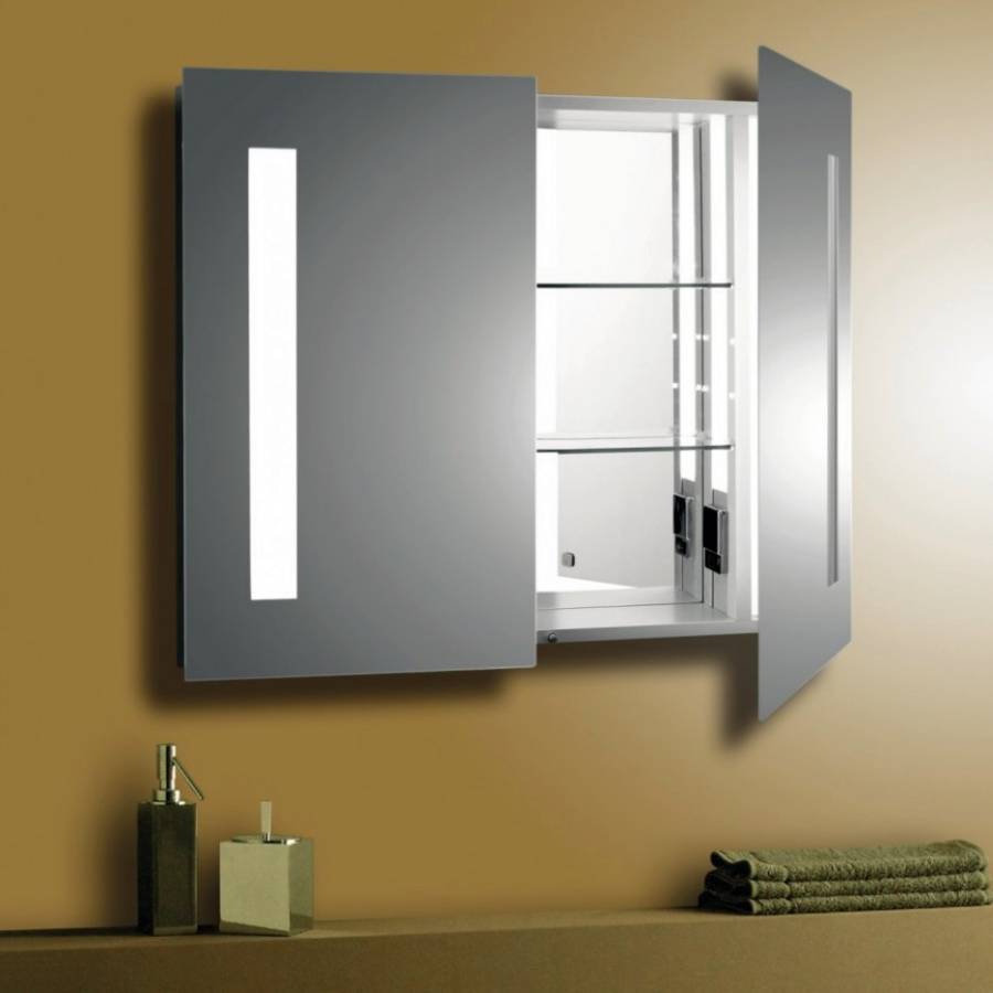 kensington illuminated bathroom mirror with shaver socket