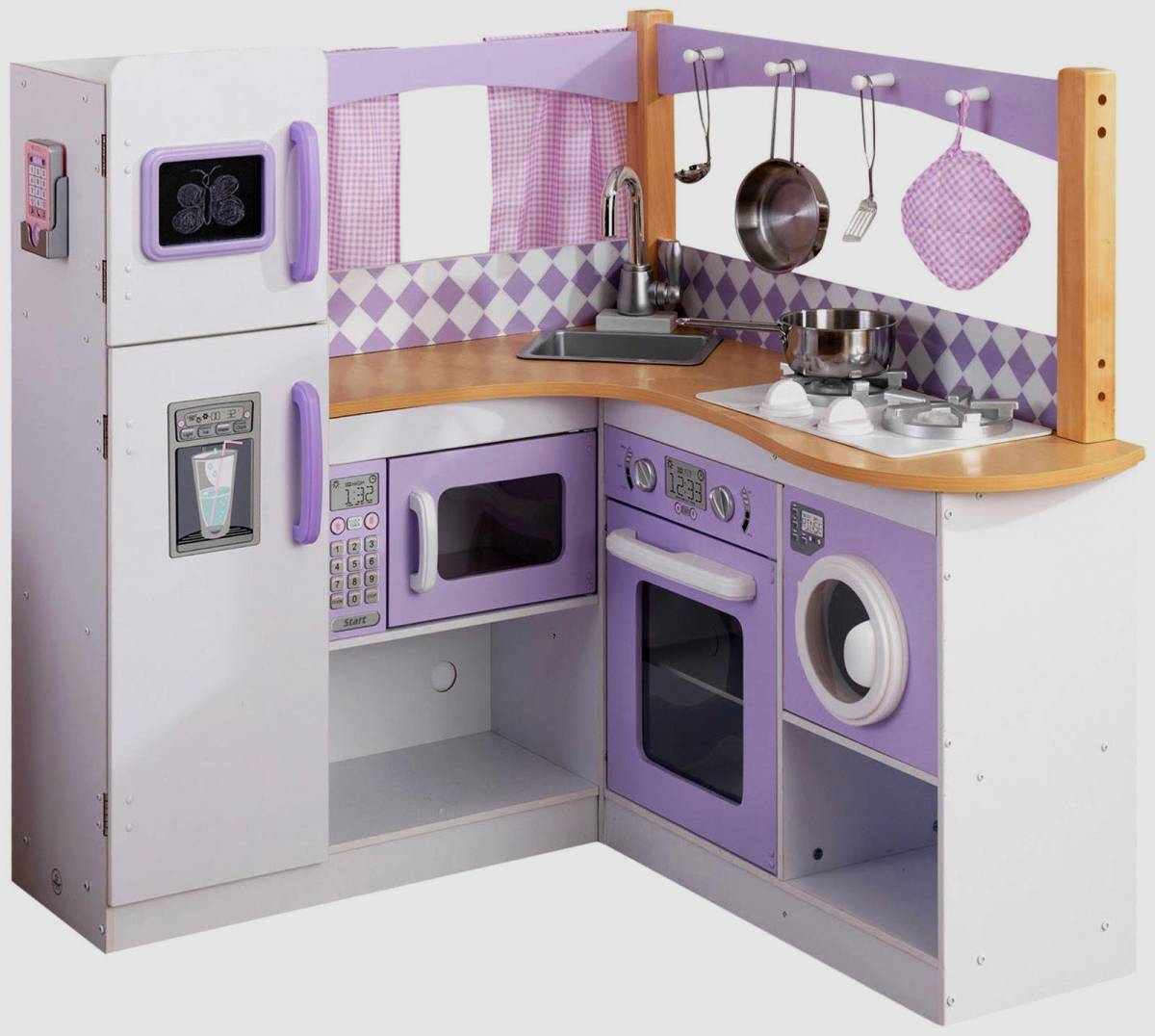 kidkraft grand gourmet corner kitchen lavender