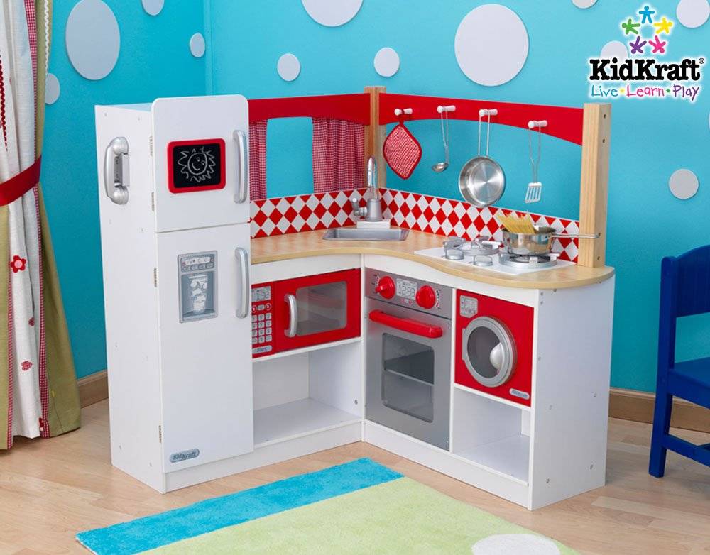 kidkraft grand gourmet corner kitchen play set