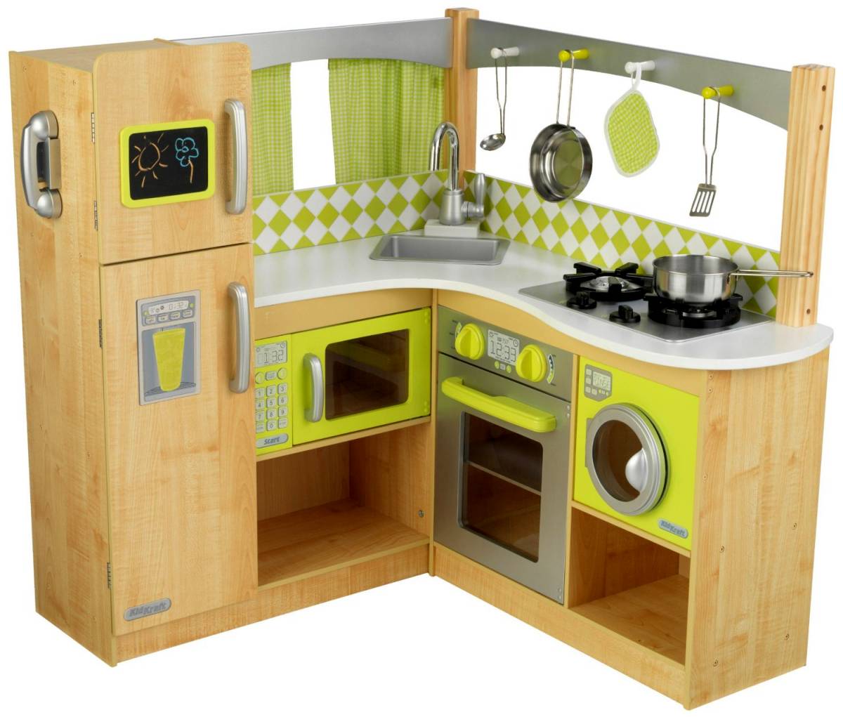 kidkraft grand gourmet corner wooden play kitchen