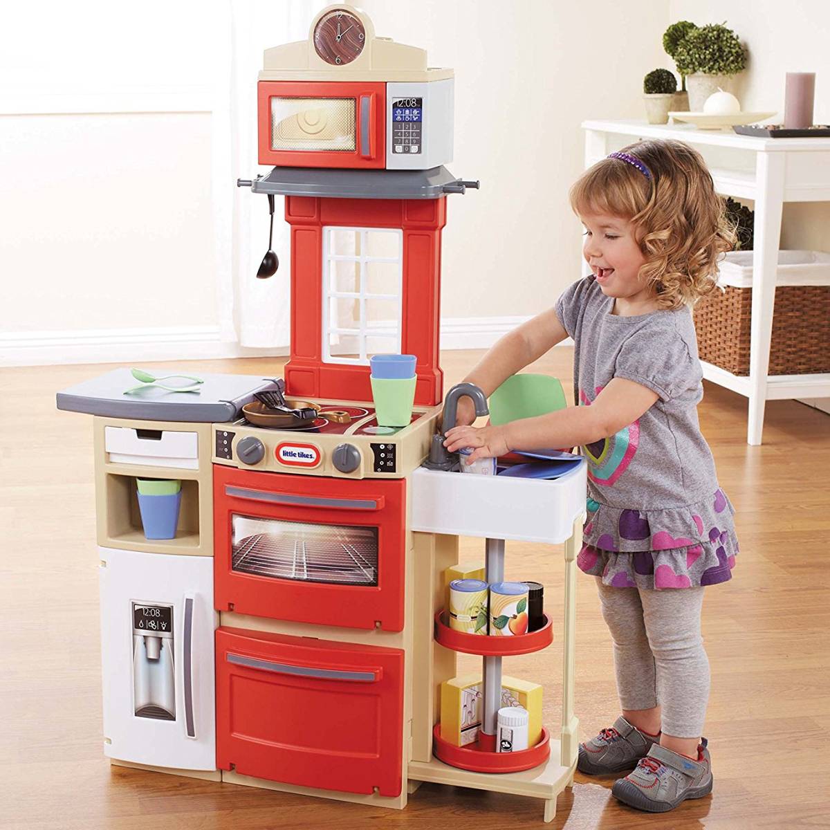 little tikes inside outside cook n grill kitchen playset