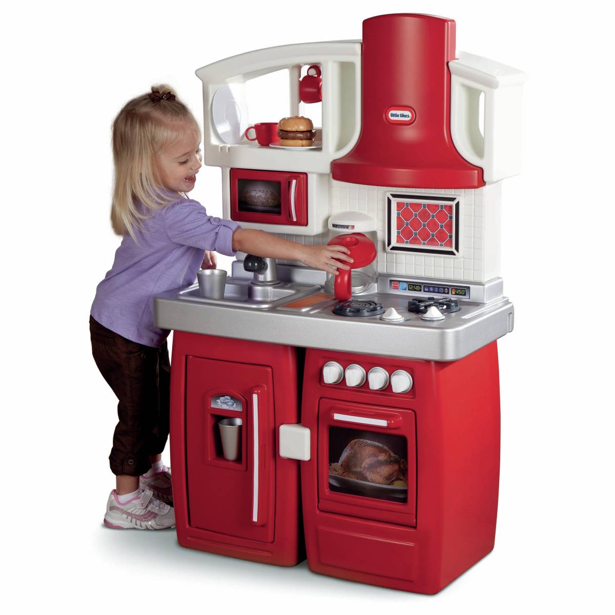 little tikes inside outside kitchen with grill