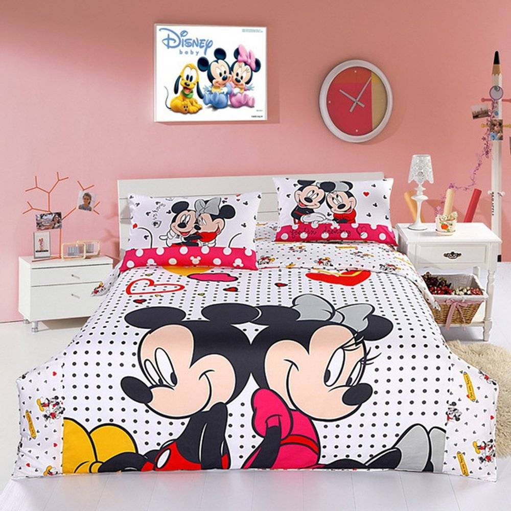 mickey and minnie mouse toddler bedding