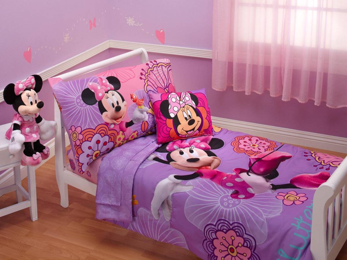 minnie mouse bowtique toddler bedding