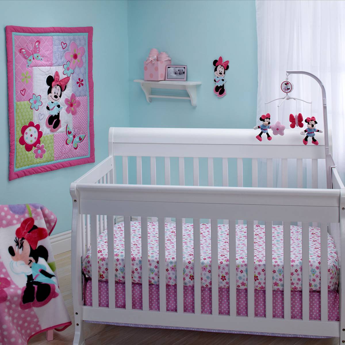 minnie mouse crib bedding set