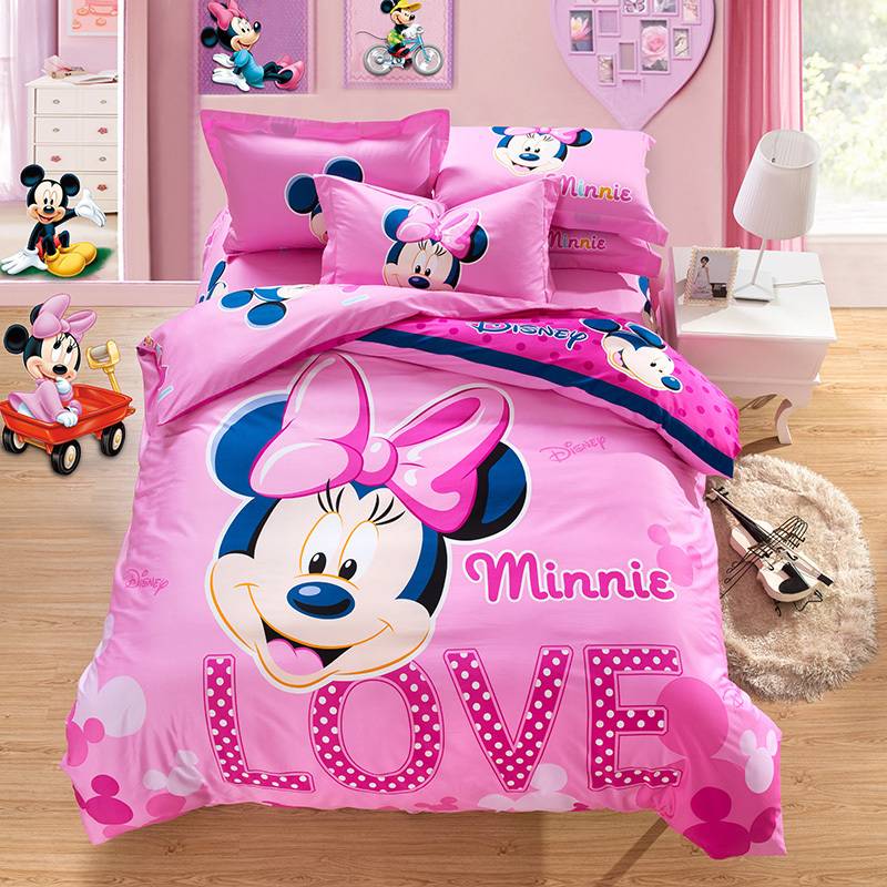 minnie mouse toddler bedding pink