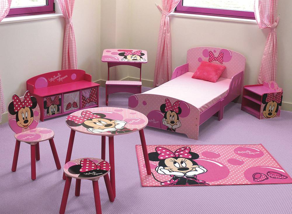 minnie mouse toddler room set