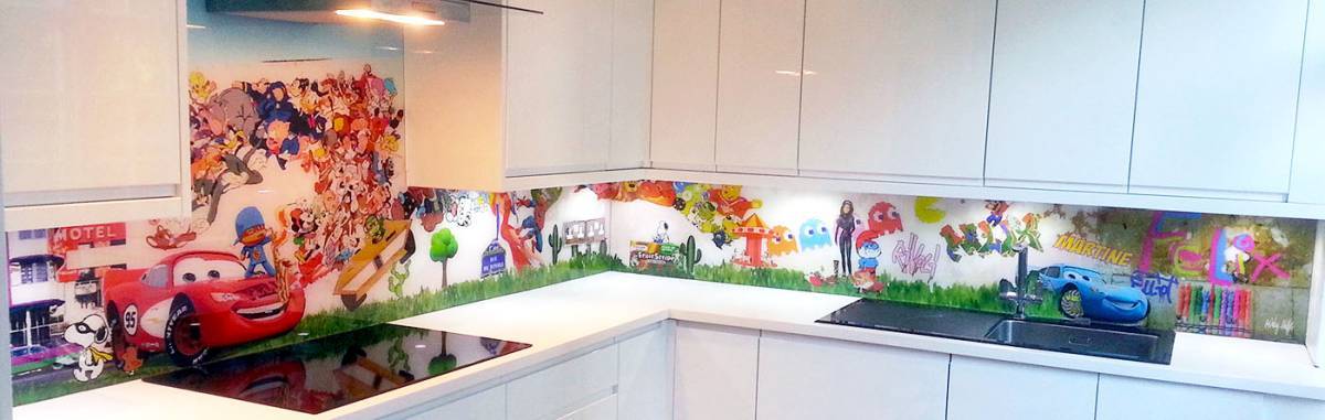 printed glass splashbacks for kitchens