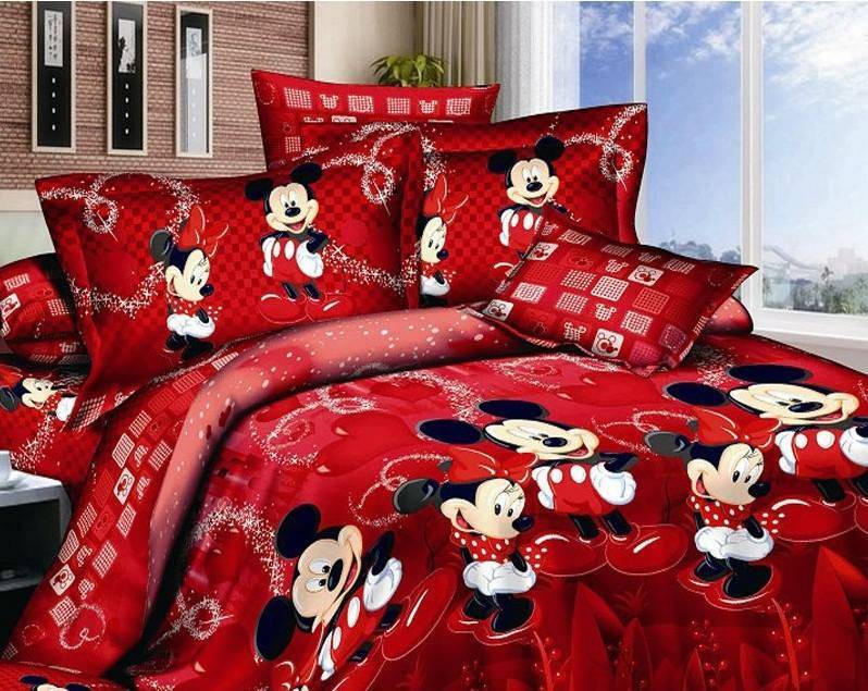 minnie mouse toddler bedding red