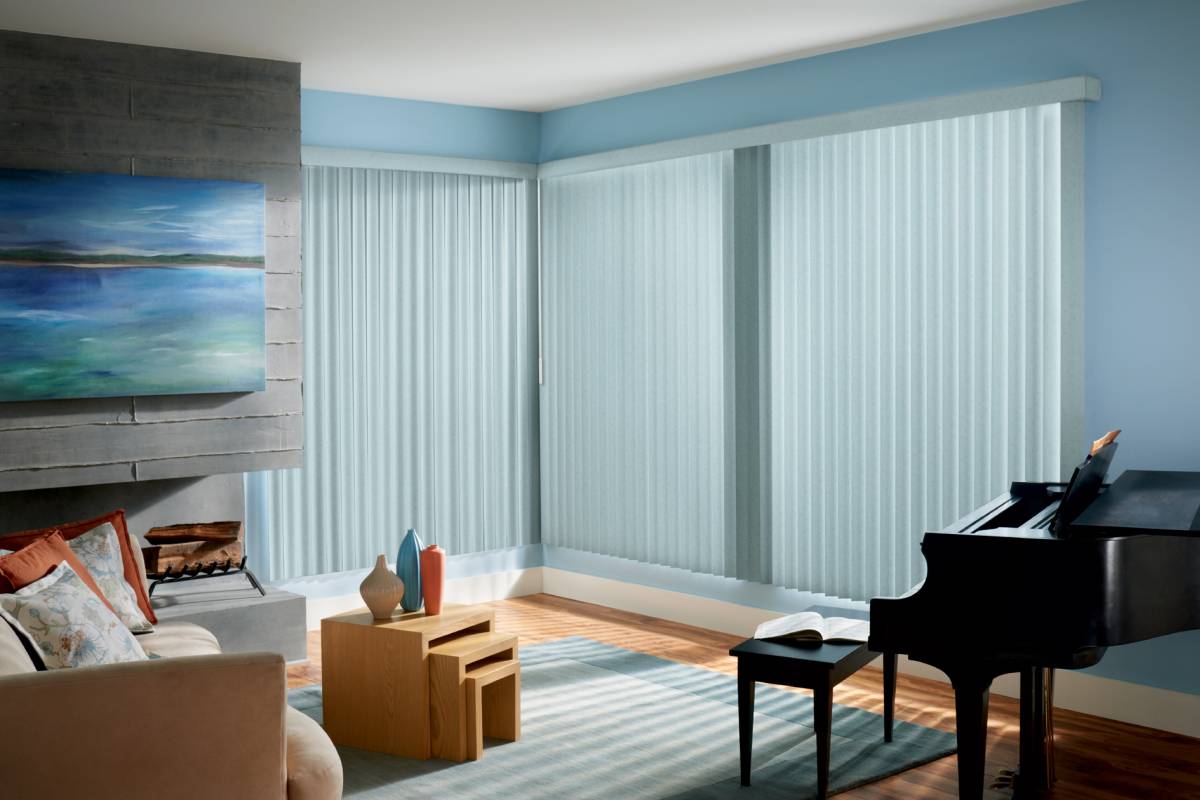 vertical blinds no bottom chain