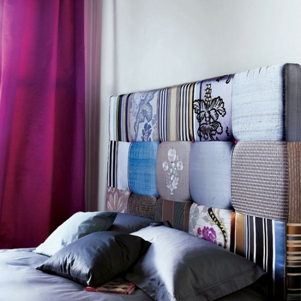 bed design with headboard silk delicately elegant