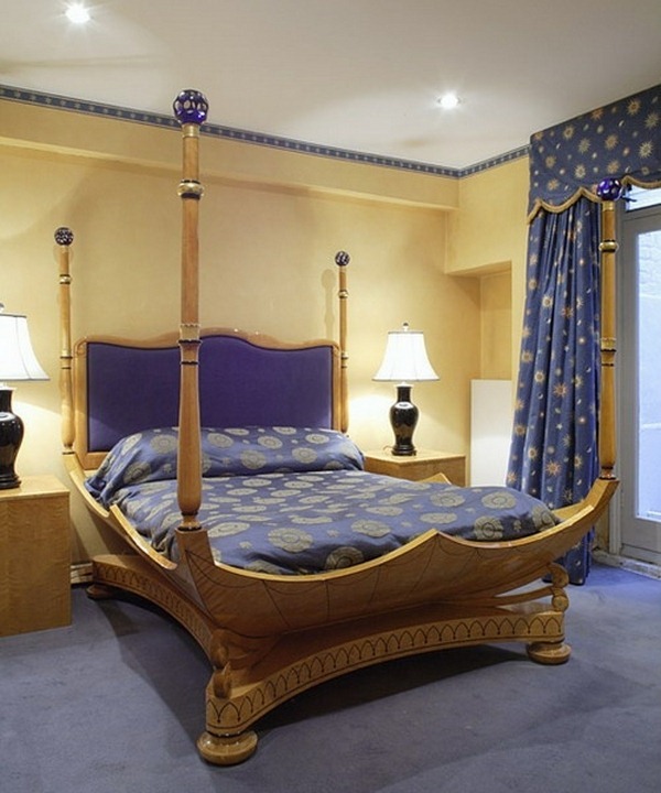 extravagant luxury classic English style bedroom interior idea