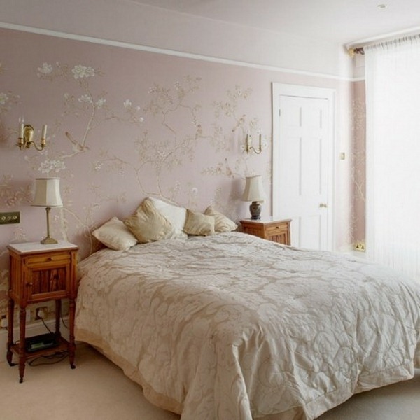 wall ornaments golden elements british romantic bedroom design