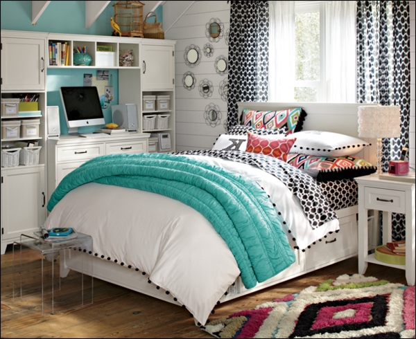 stunning girl bed room shelves