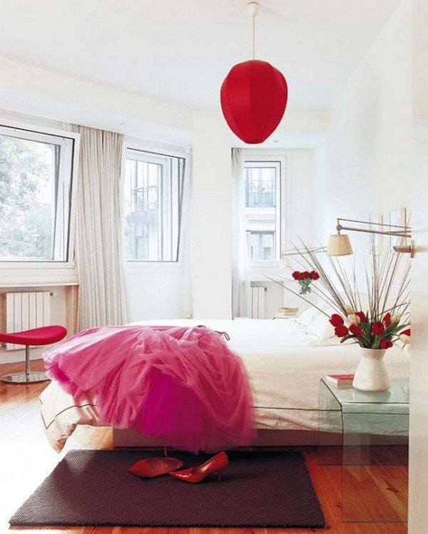 red bedroom design cool