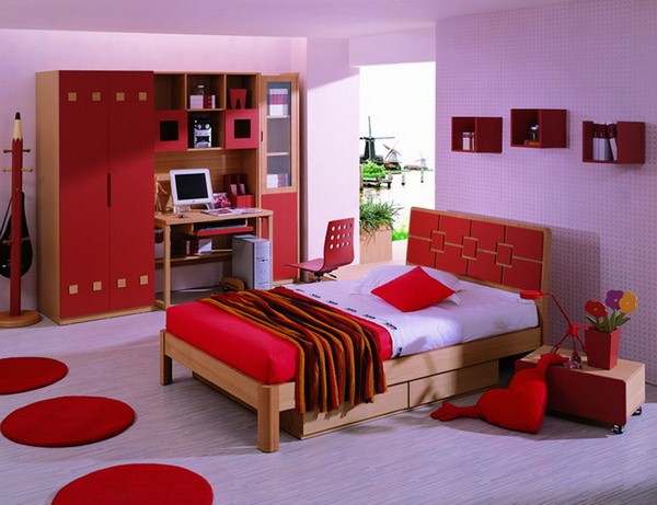 red bedroom furniture as bedroom furniture sets