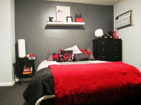 Black White and Red Bedroom Decorations