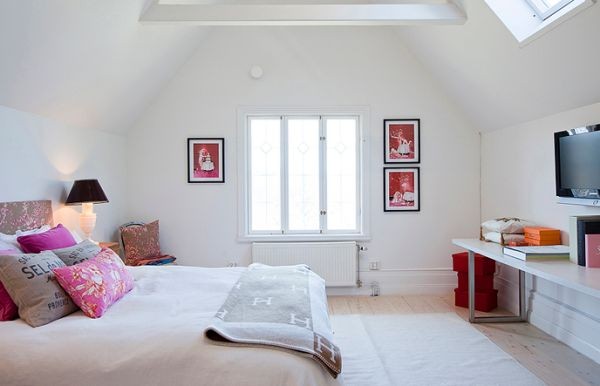 Simple-and-stylish-way-to-add-touches-of-fuchsia-and-red-to-the-bedroom