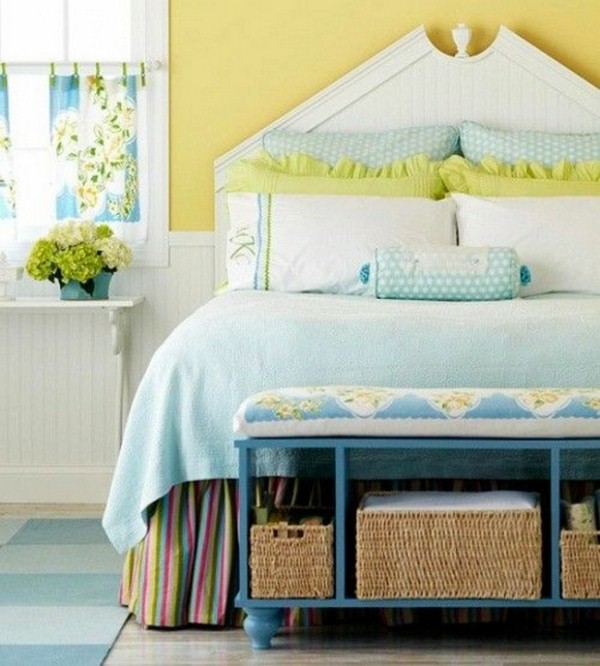 colored bedroom decor