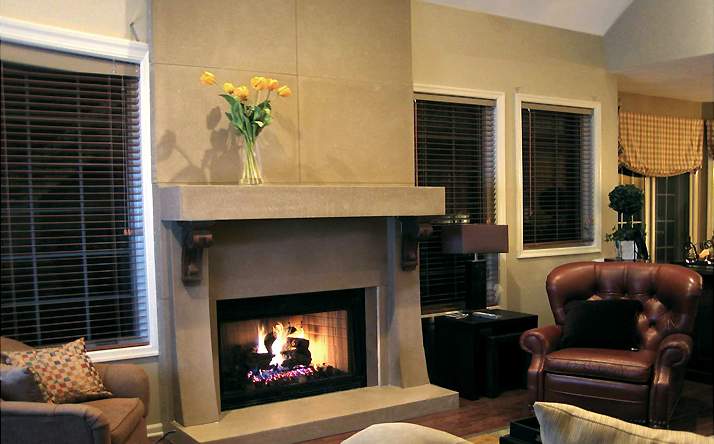  concrete fireplace surround