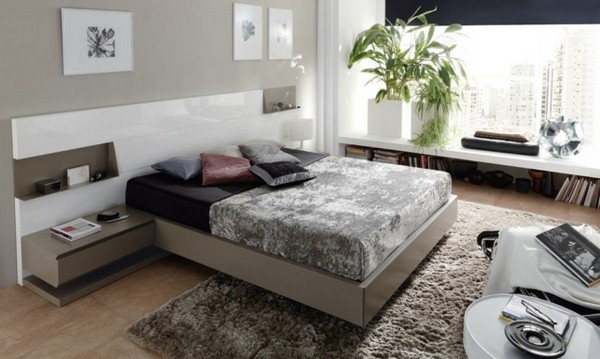 Bedrooms shaggy carpet beige wall color