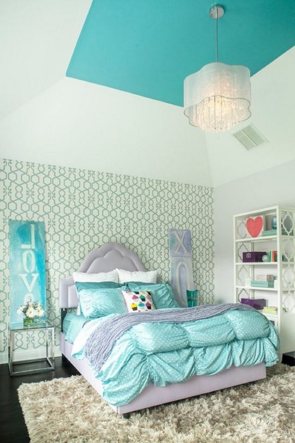 modern bedroom large fensterfront bright colors