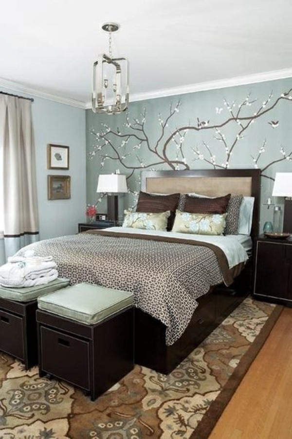 color ideas for bedrooms tree
