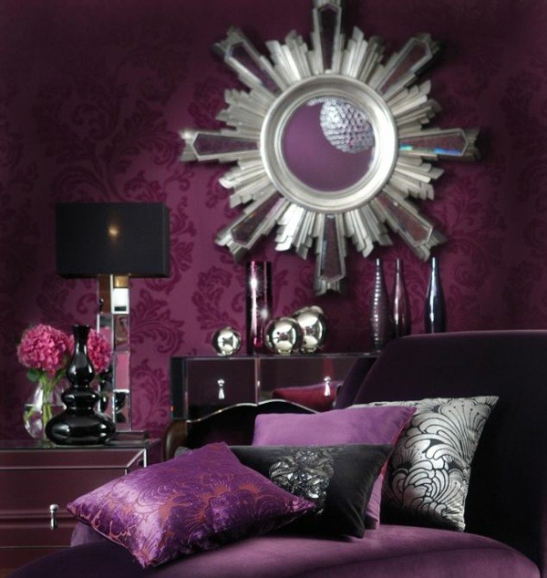 dramatic look luxurious bedrooms purple