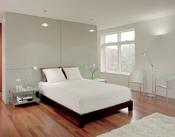 minimalist bedroom wall