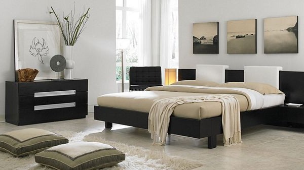Cool Bedroom for men bedded images lamp night table black