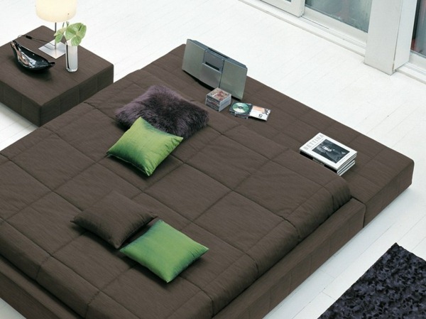 brown fabric green bed pillows photos modern design