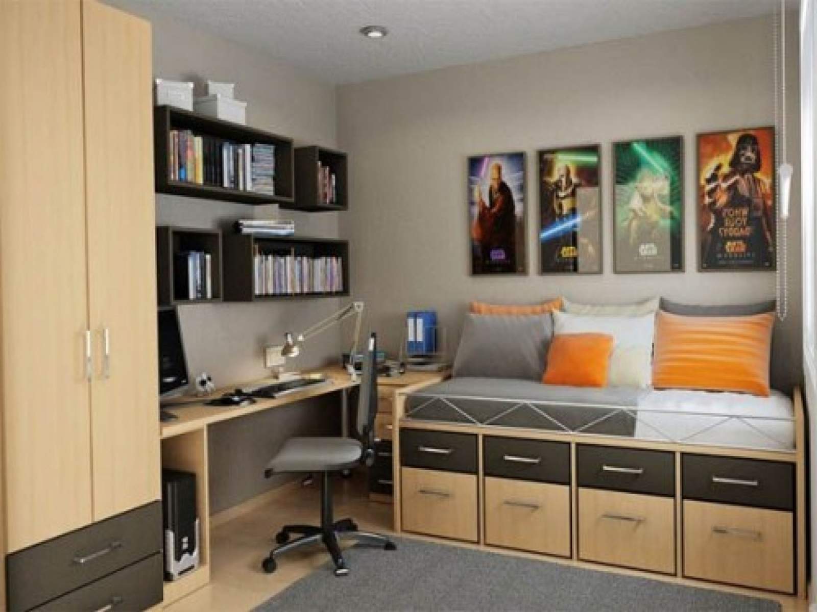 Small teenage bedroom decorating ideas