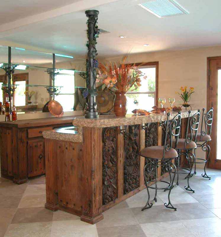brilliant-idea-of-kitchen-interior-design-with-best-cabinet-also-unique-bar-stools