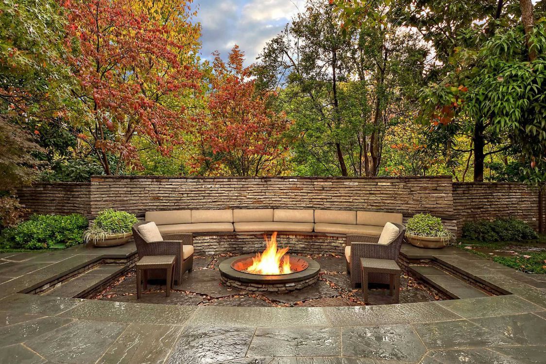 outdoor fireplace ideas