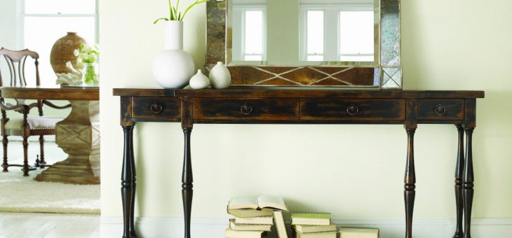 Long Console Table Design Ideas With Proper Storage To Have At Home