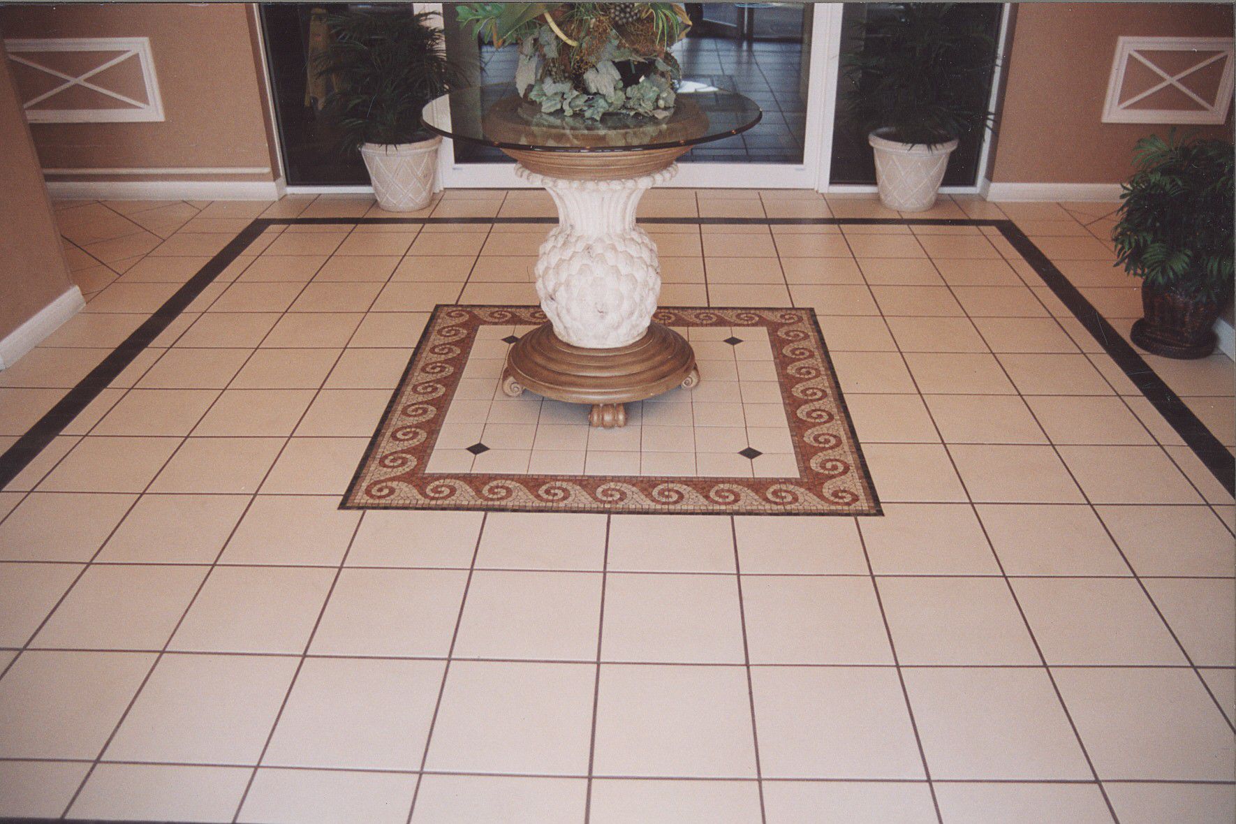 floor tile patterns living room