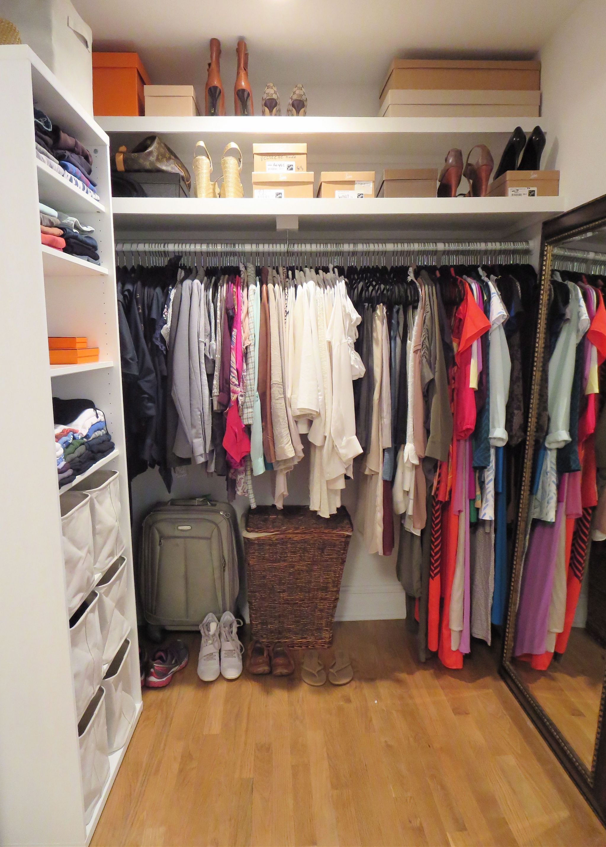 small walk in closet